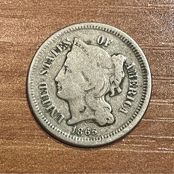 US Coin Other - 1865 Three Cent Nickel United States Coin